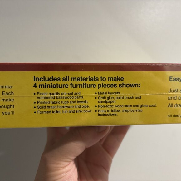 RealLife Miniatures Wood Furniture Kit Heritage Series Victorian Bath Kit #197 - Picture 7 of 11